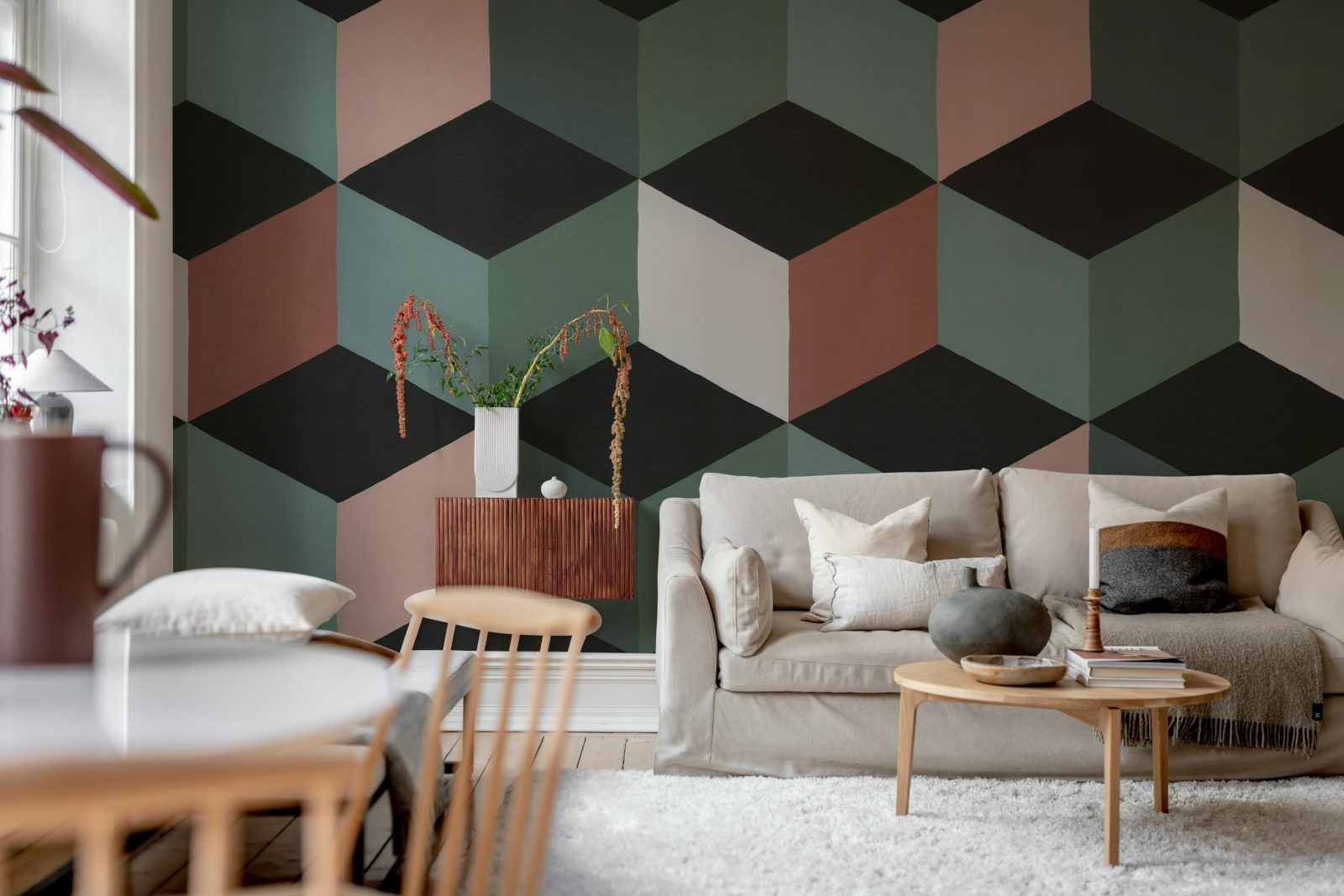 Colorful Rombs, Green, Rebel Walls 2