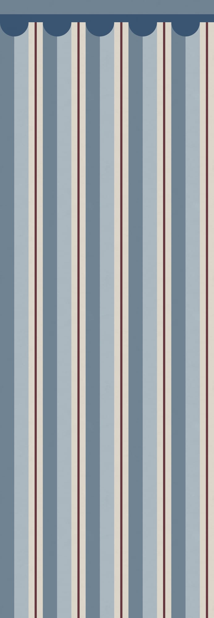 Border Stripe, Blue, Rebel Walls