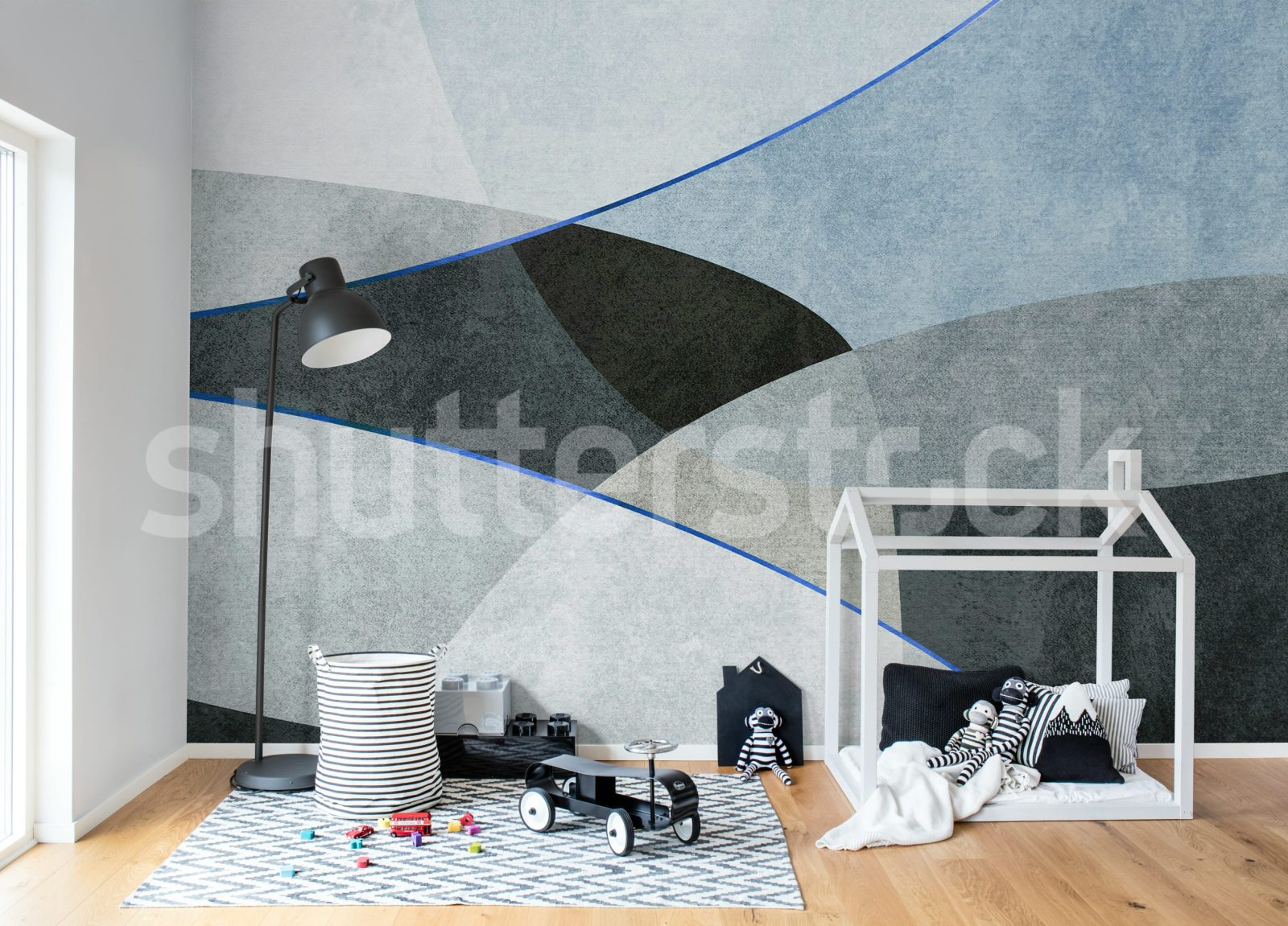 Shapes and Forms, Blue, Rebel Walls 2