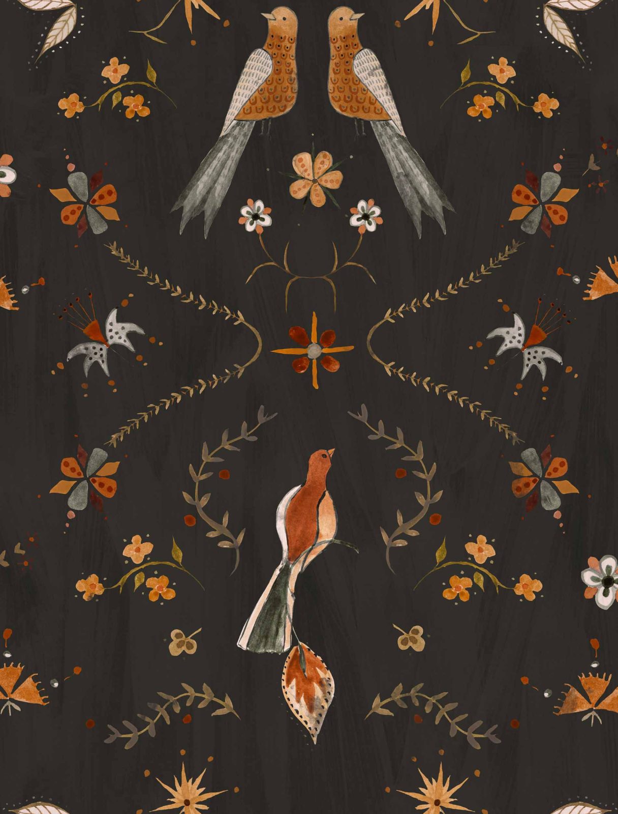 Metaphoric Birds, Black, Coordonne 5mp / rola