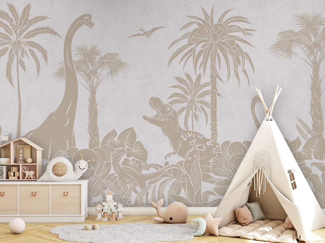 Monochrome Dino - White Vintage, Kikki Belle 5
