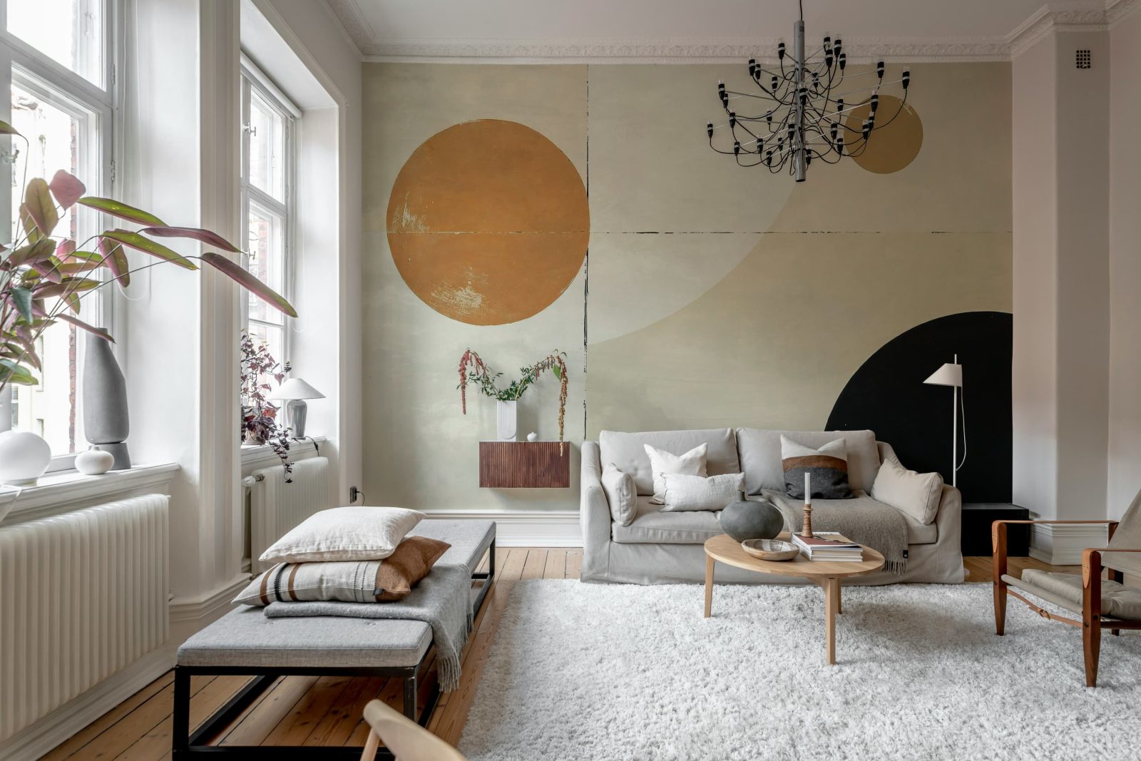 Blocks and Circles, Beige, Rebel Walls 2