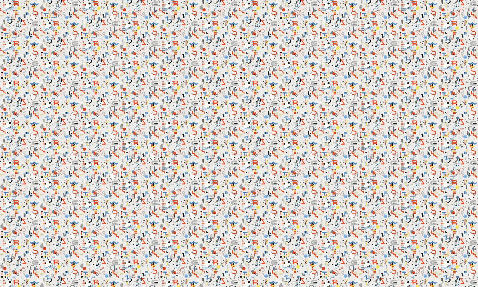 Funny Shapes, White, TresTintas 5mp / rola 3