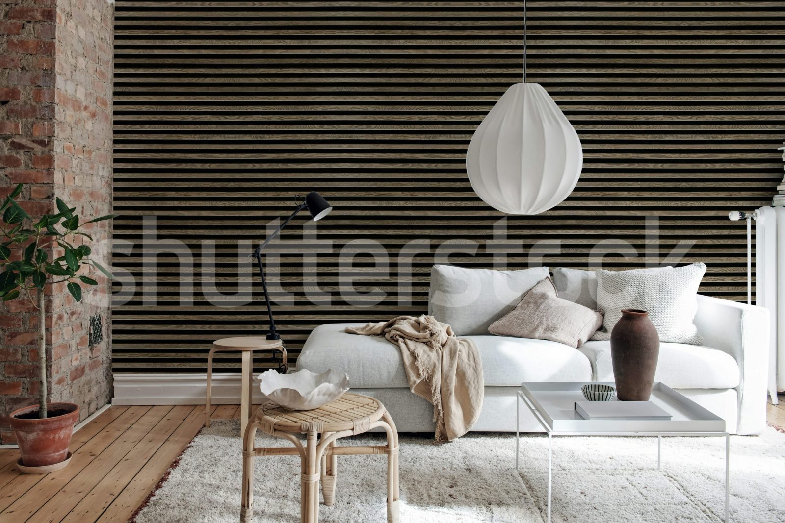 Rib Wood, Horizontal Oak, Rebel Walls 3