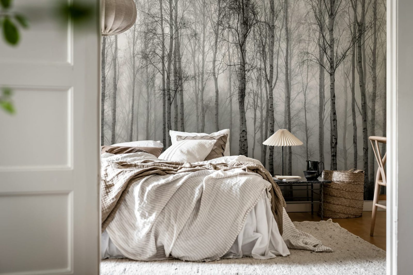 Birch Fog, Black & White, Rebel Walls 3