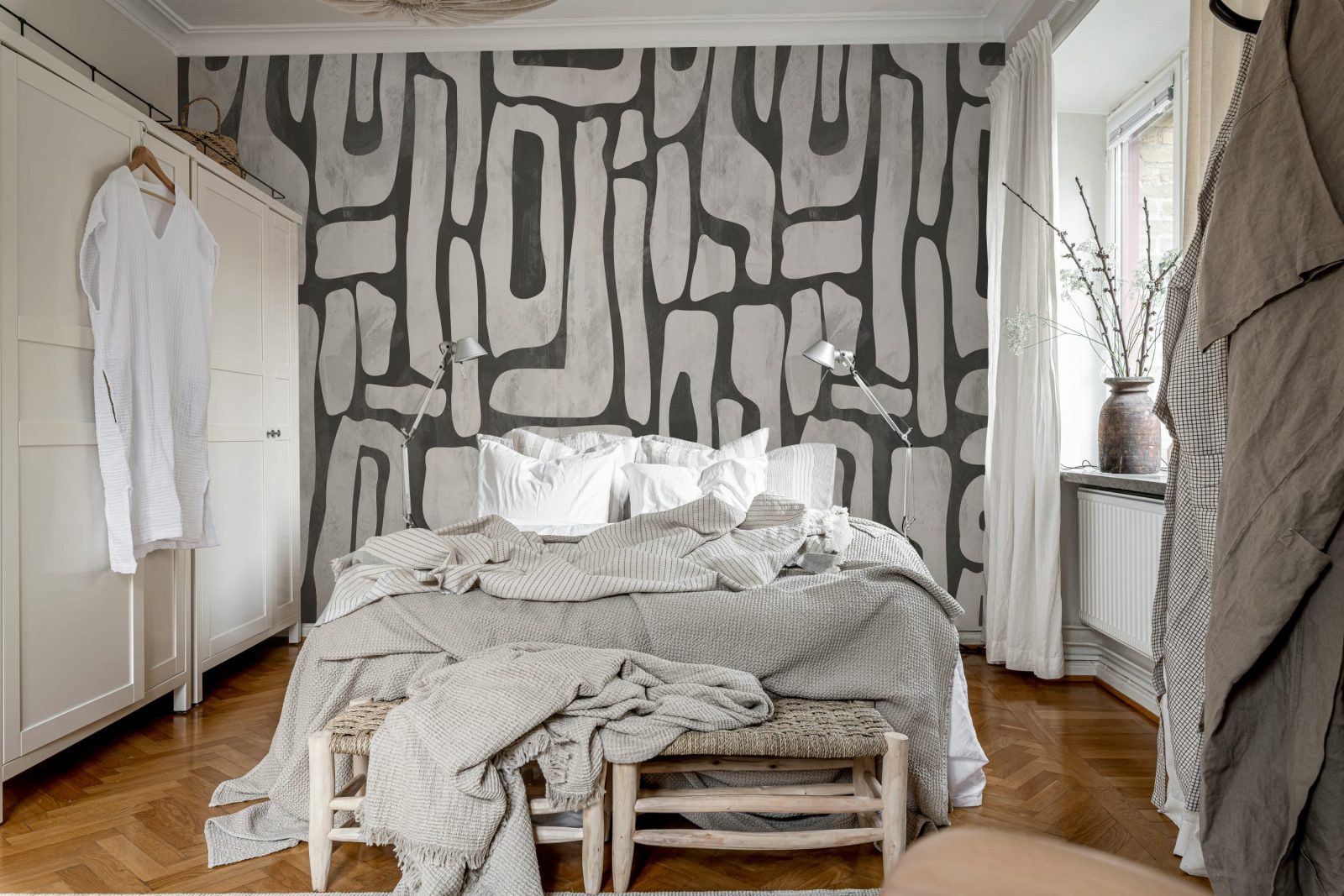 Aesthetic Shapes, Gray, Rebel Walls 2