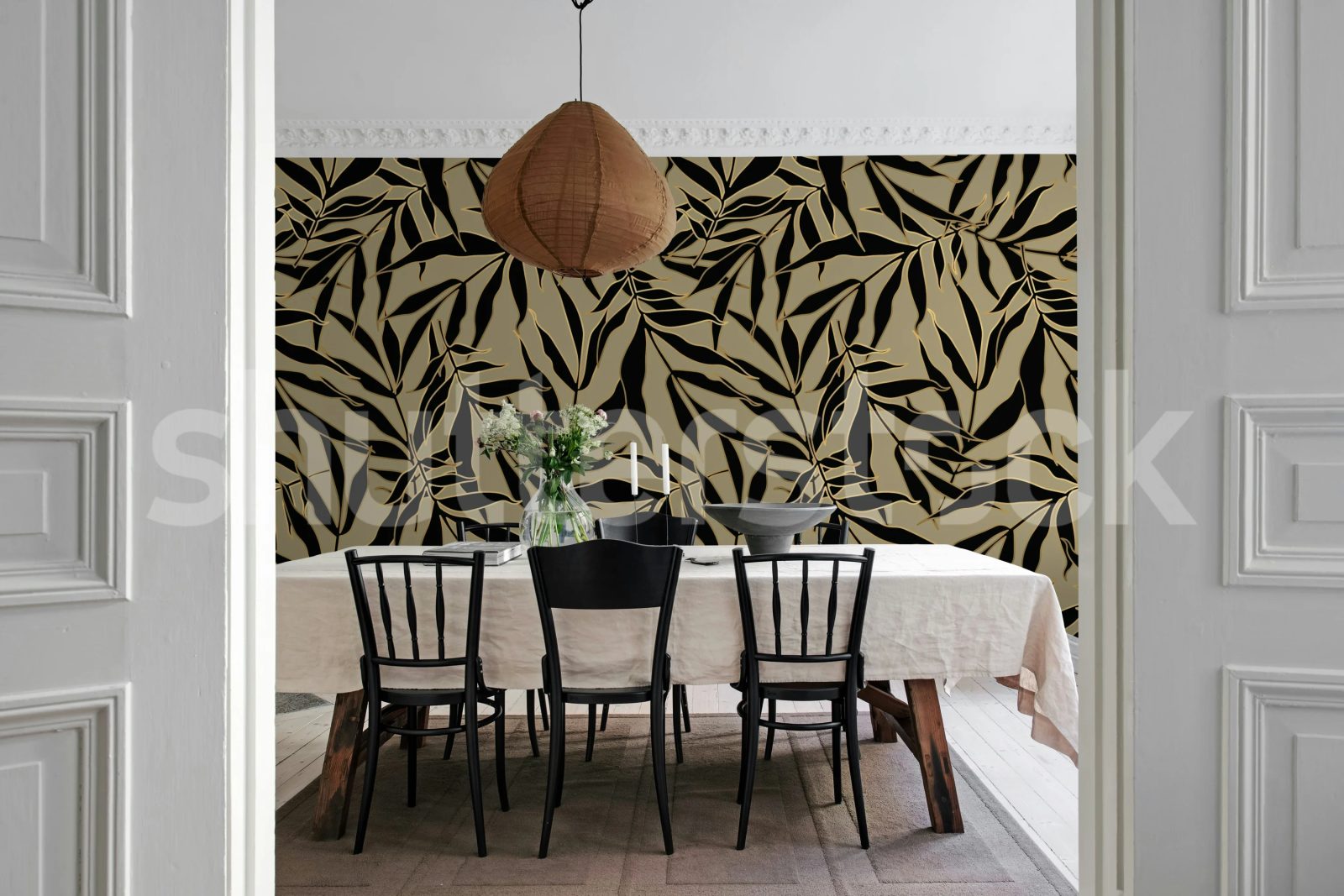 Bold Leaves, Beige, Rebel Walls 2