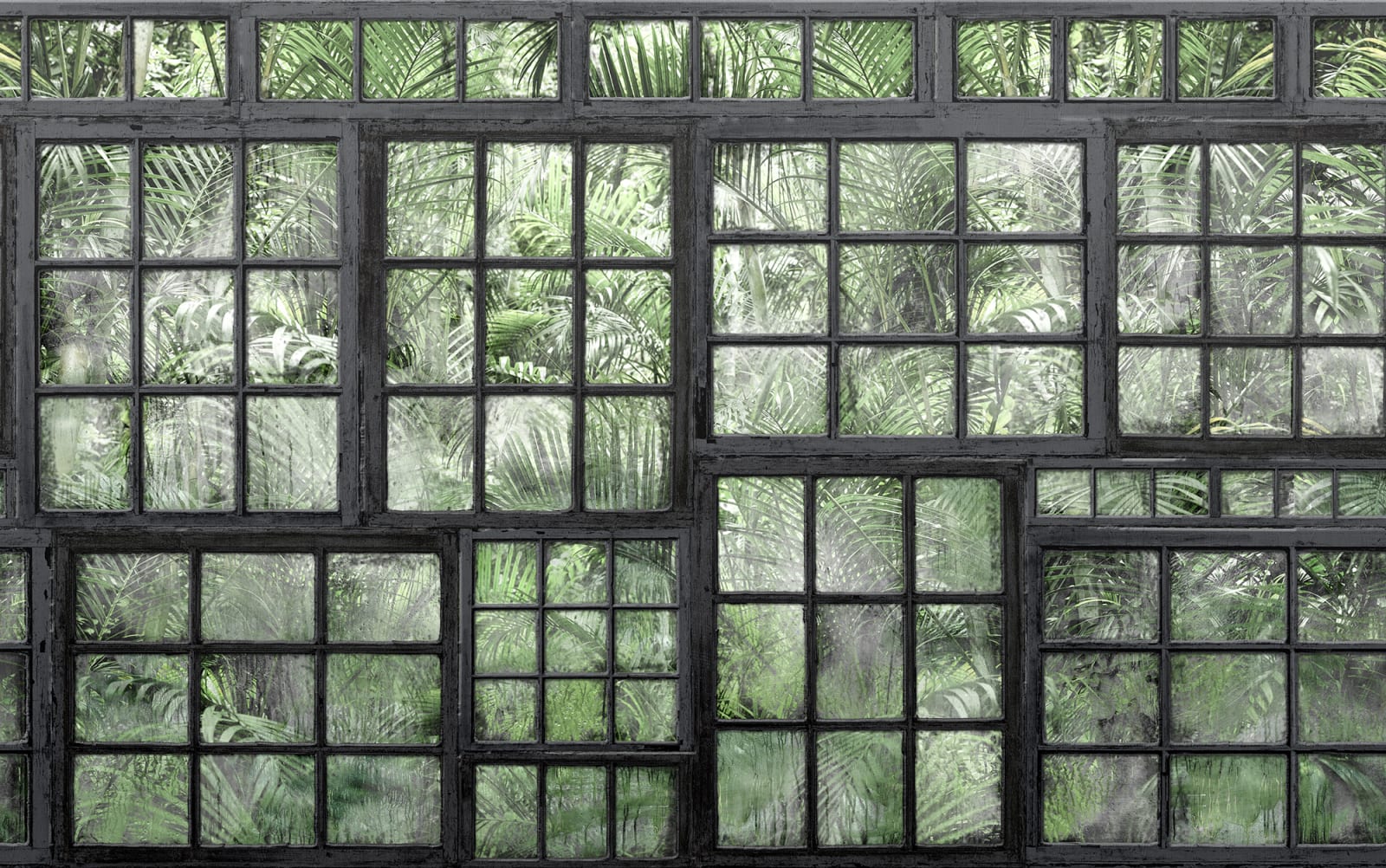 Perspective Jardin, Noir, Rebel Walls