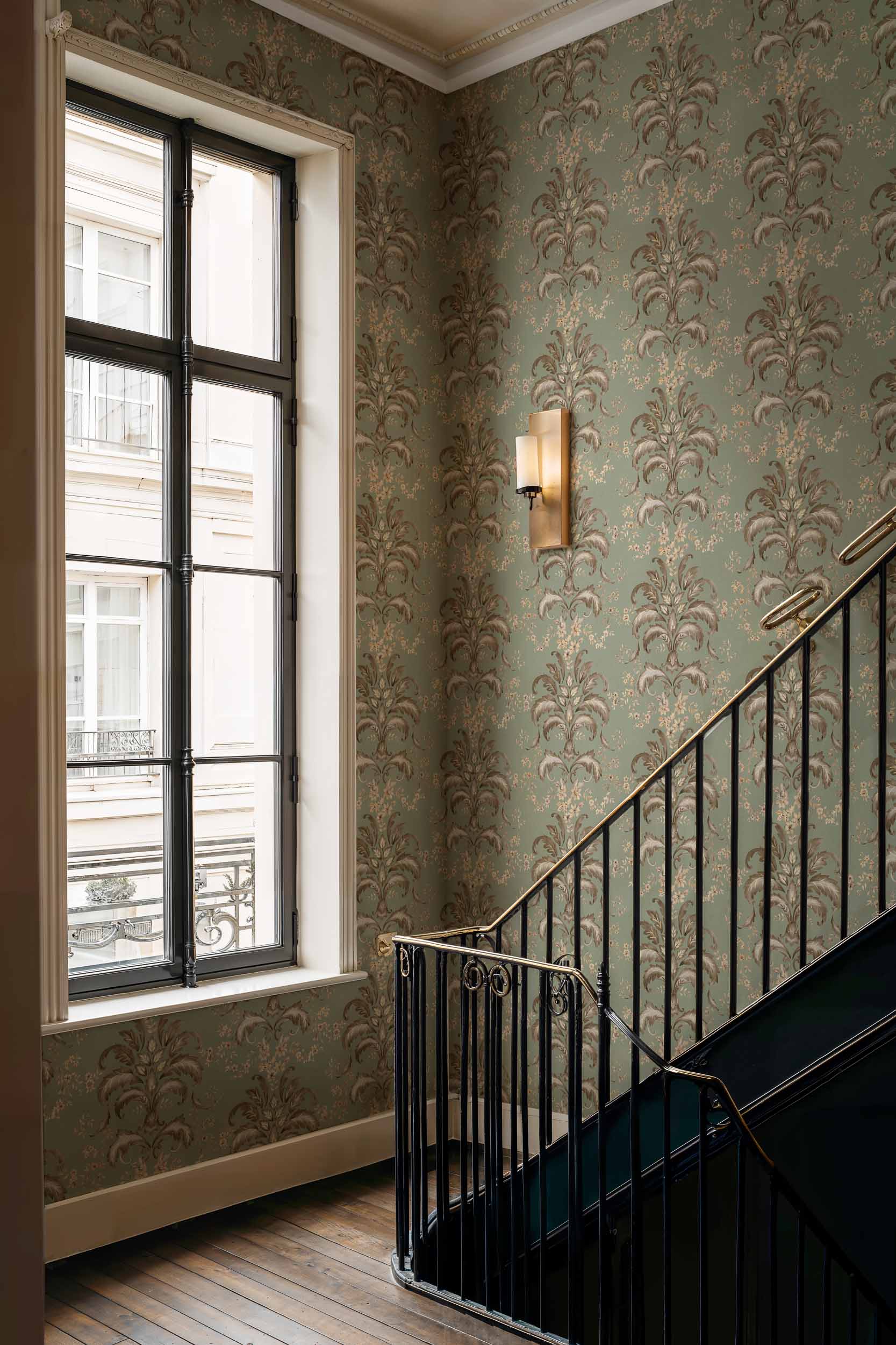 French Damask, Sage, Coordonne, 5mp / rola 2