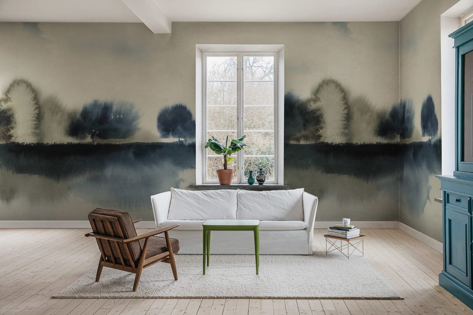 Stormy Forest, Blue, Rebel Walls 2