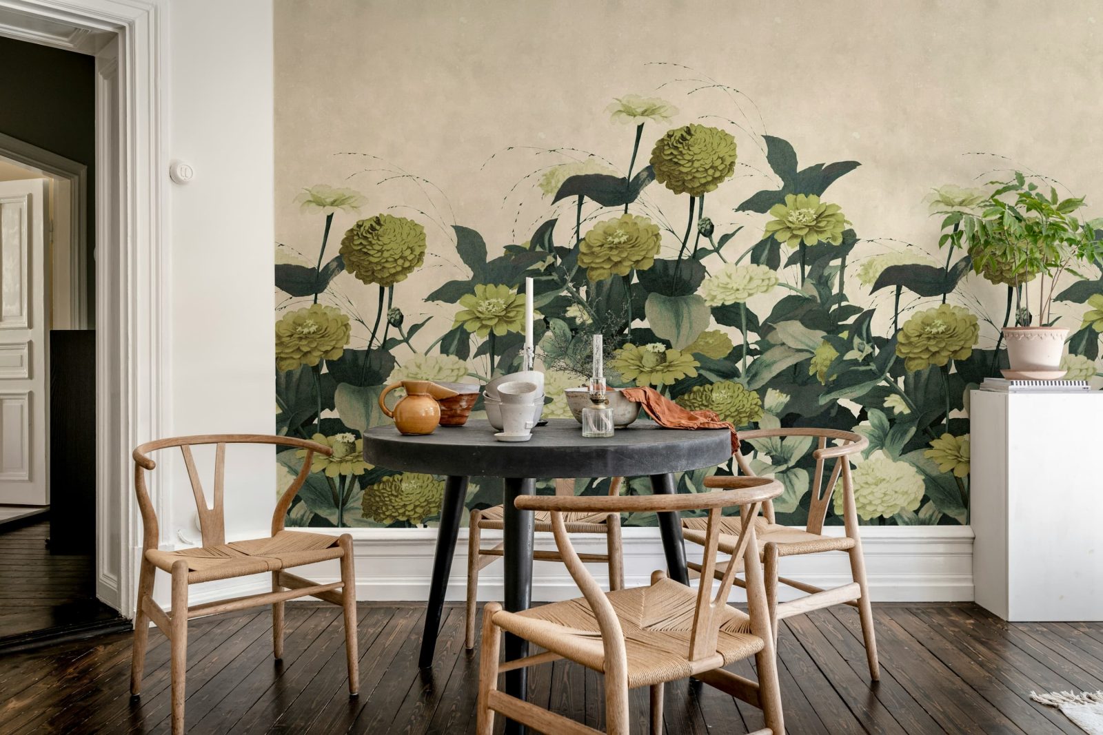 Vintage Meadow, Yellow, Rebel Walls 2