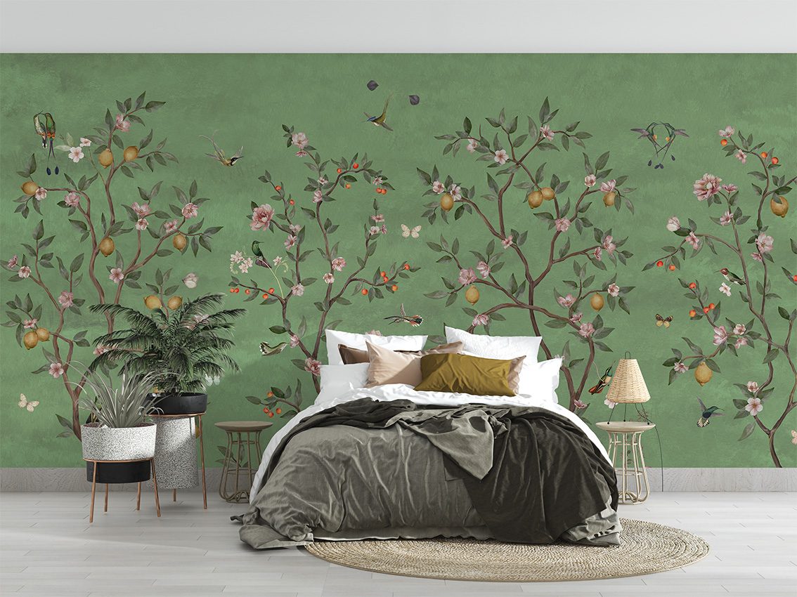 Lemon Tree Chinoiserie - Green, Sir Edward 2
