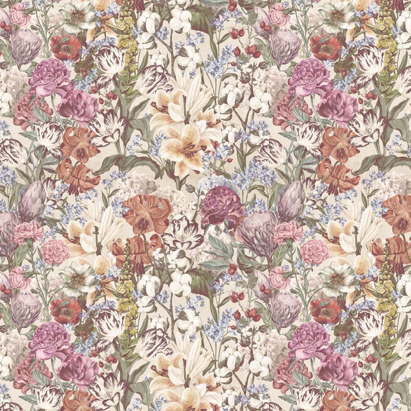 Primavera Pastel Flowers (cream), VLAdiLA