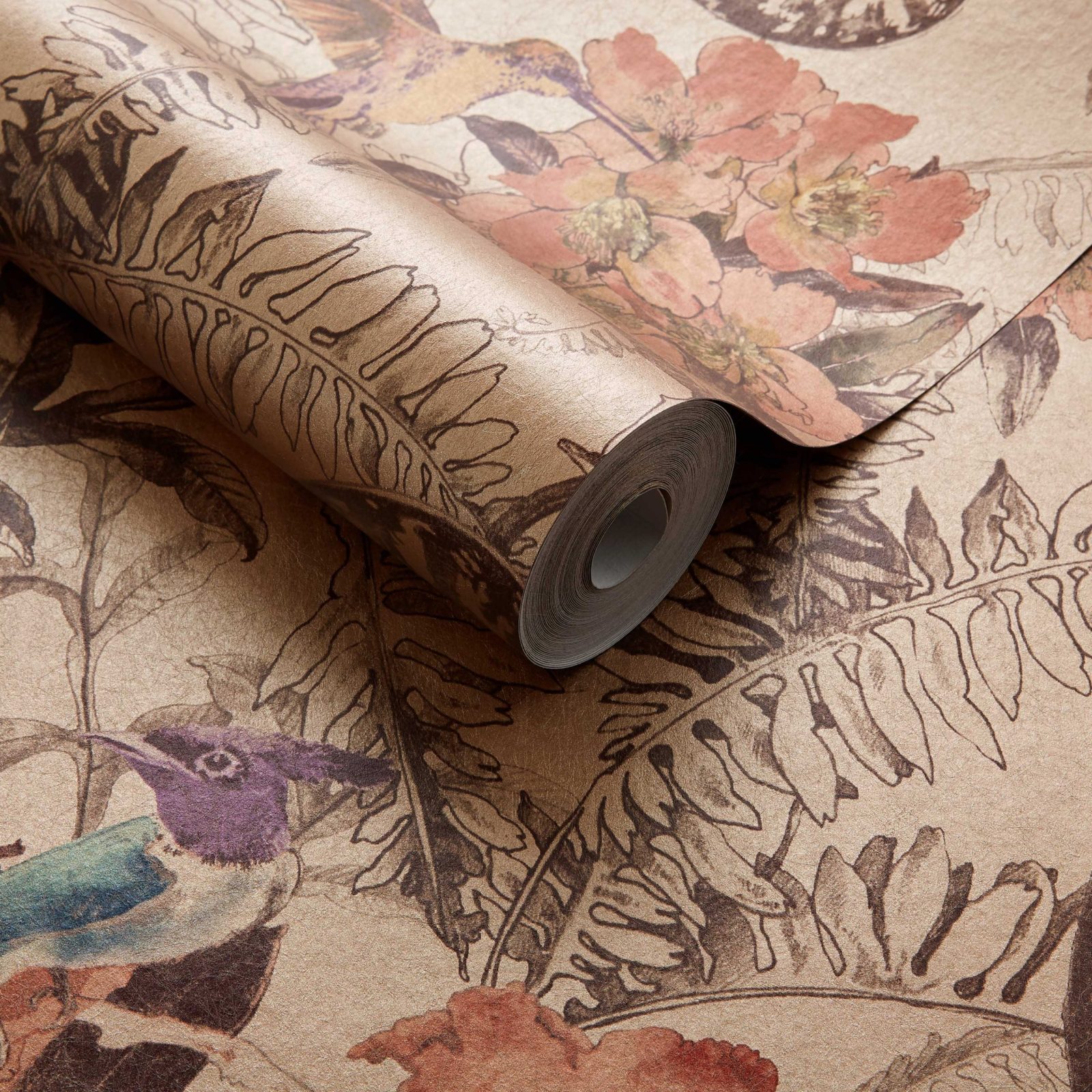 Hedgerow, Copper Luxury Feature, 1838 Wallcoverings, 5.3mp / rola 3