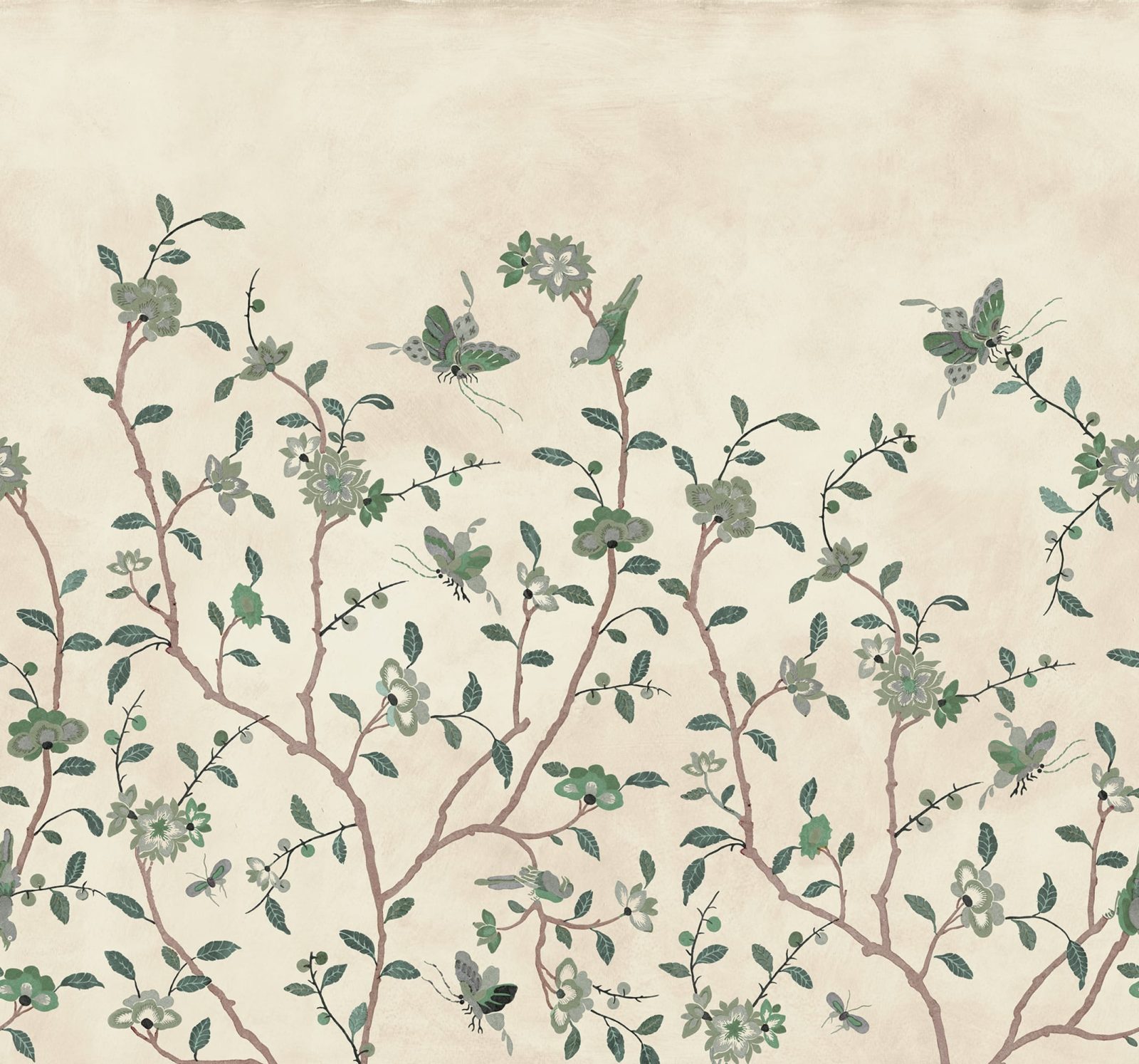 Whispering Petals, Green, Rebel Walls