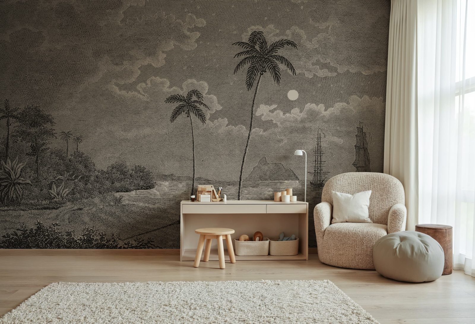 Palm Beach, Vintage, Rebel Walls 3
