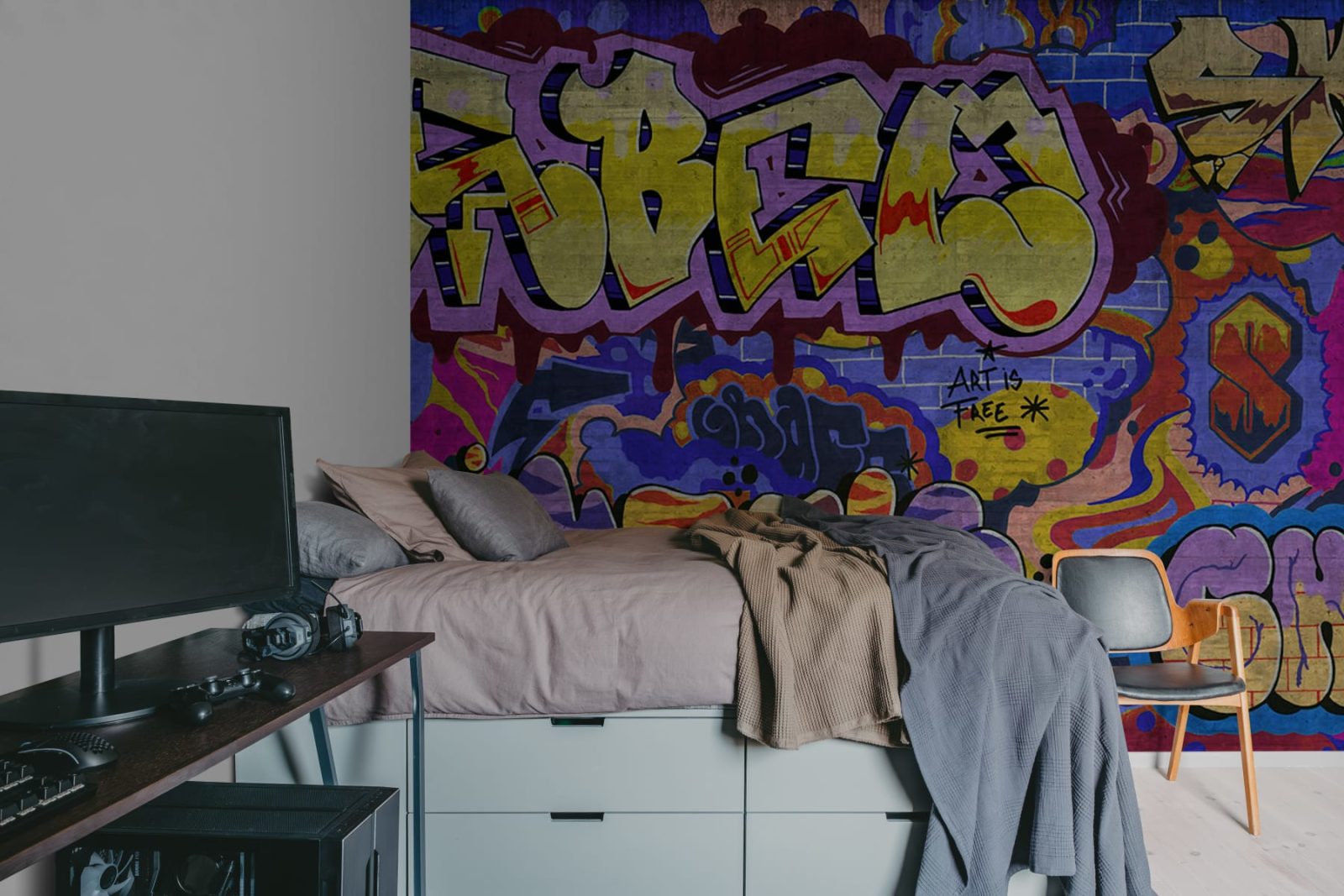 Graffiti, Colorful, Rebel Walls 3