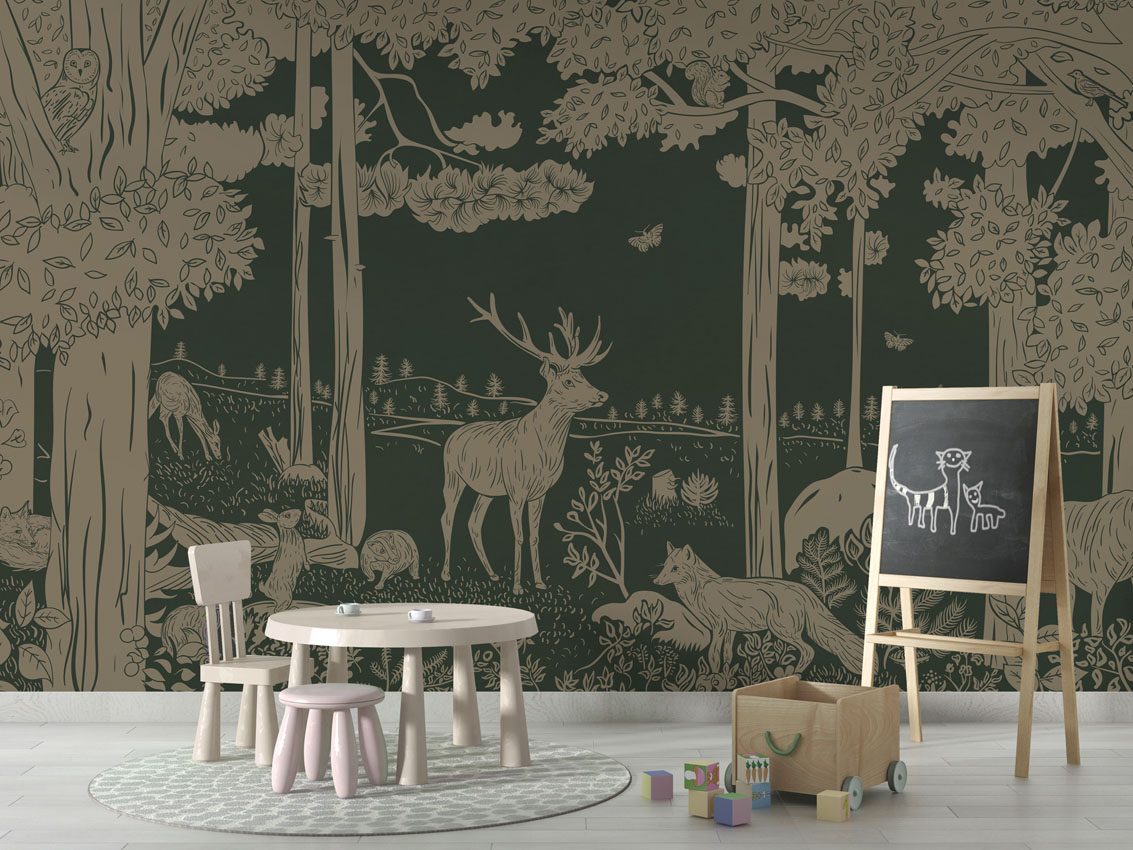 Monochrome Forest - Green Vintage, Kikki Belle 5
