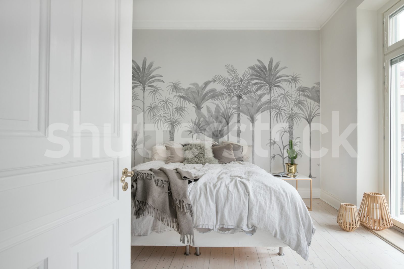Playful Palms, Gray, Rebel Walls 3