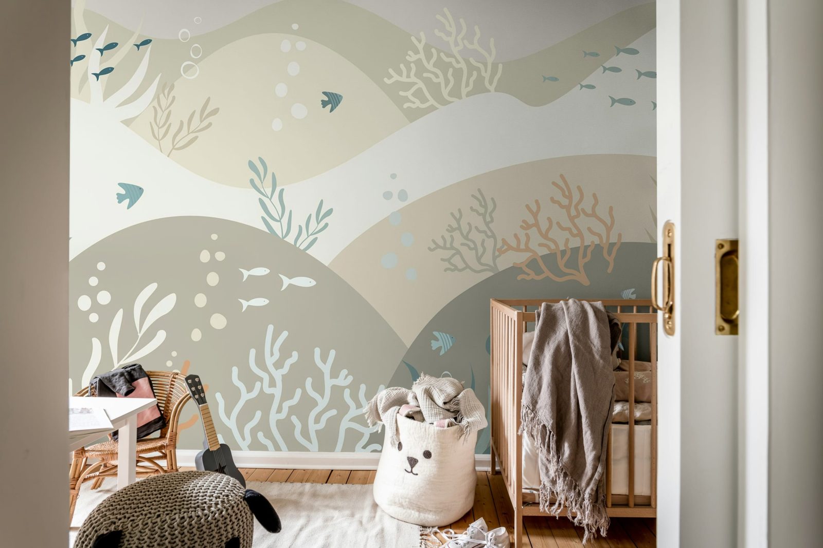 Sea Hills, Sand Beige, Rebel Walls 2