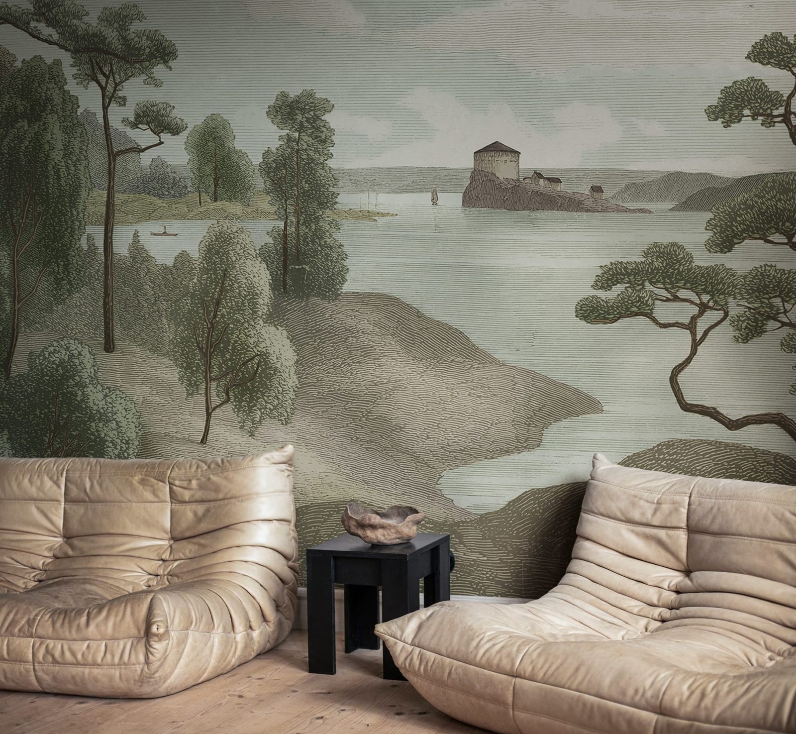 Lake View, Green, Rebel Walls 3