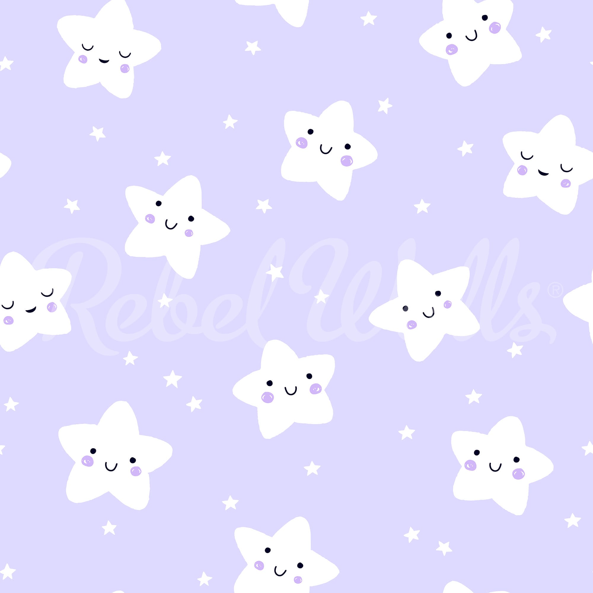Cute Stars, Lilac, Rebel Walls