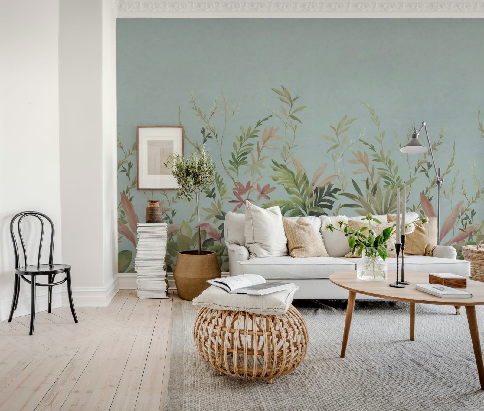 Jungle Meadow, Blue, Rebel Walls 2
