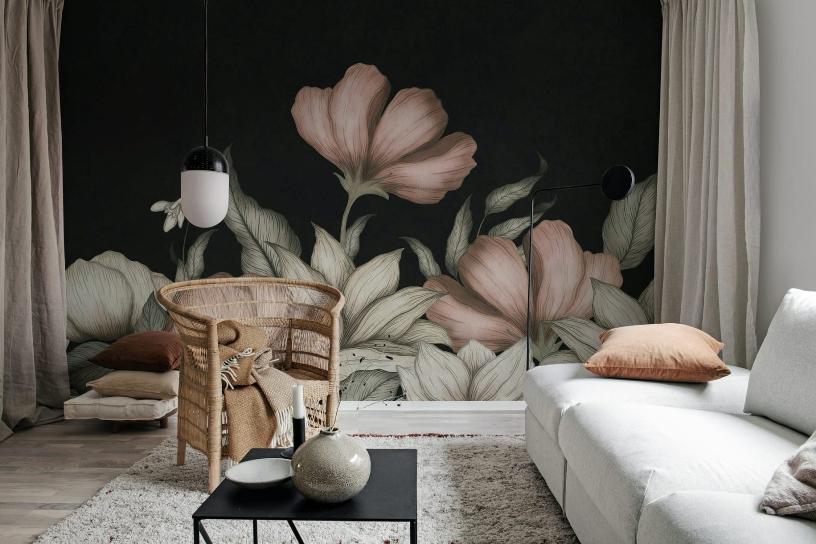 Floral Fantasy, Pink, Rebel Walls 2