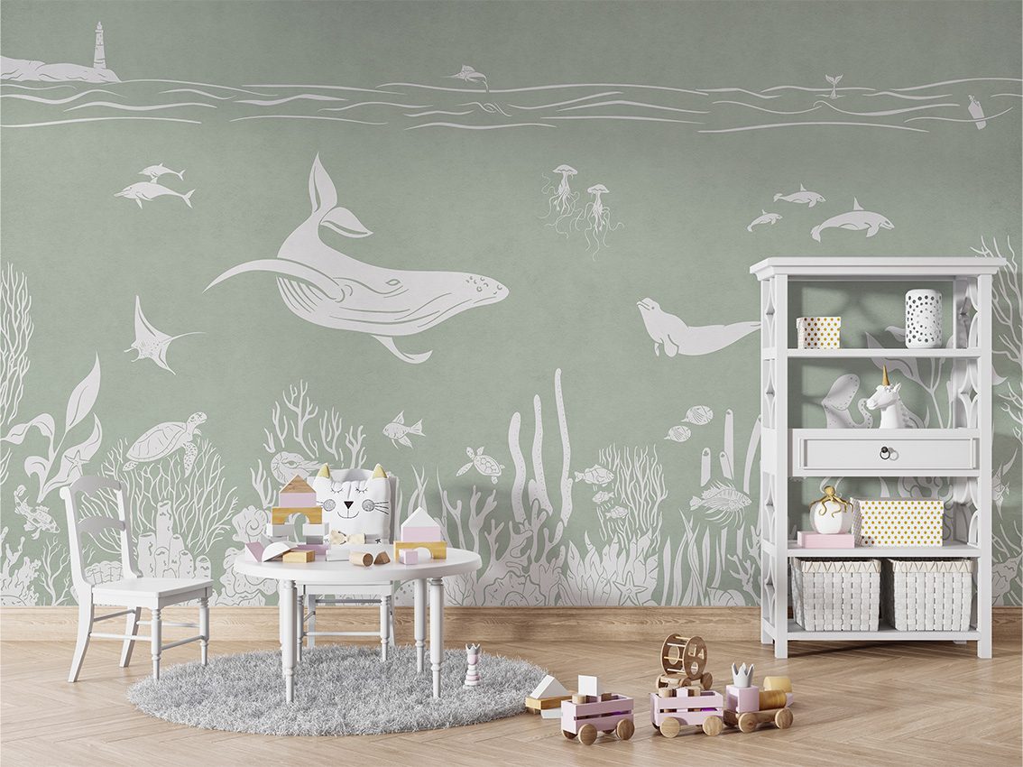Monochrome Sea - Green, Kikki Belle 5