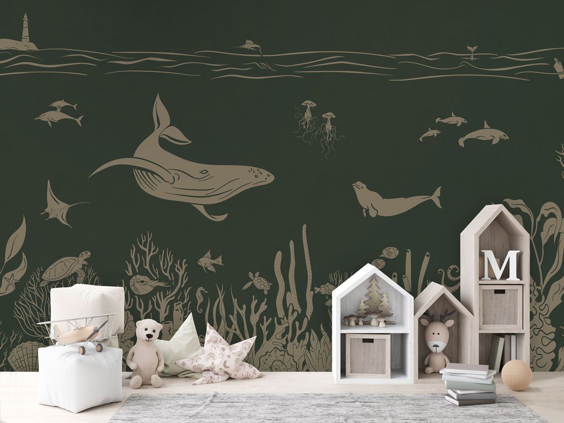 Monochrome Sea - Green Vintage, Kikki Belle 3