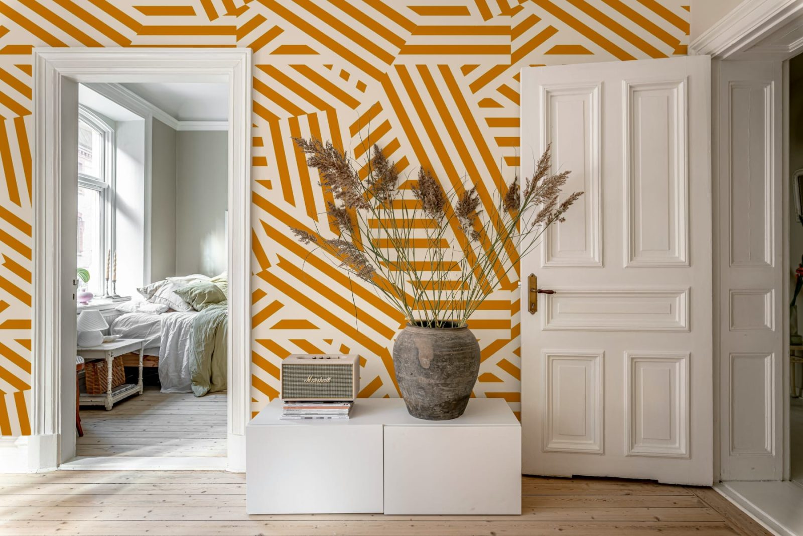 Abstract Stripes, Toffee & Cream, Rebel Walls 2