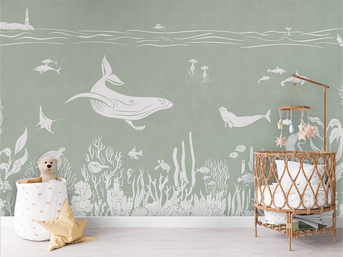Monochrome Sea - Green, Kikki Belle 2