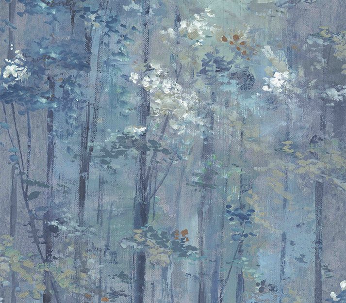 Glade, Lagoon Blue Luxury Tree, 1838 Wallcoverings, 5.3mp / rola