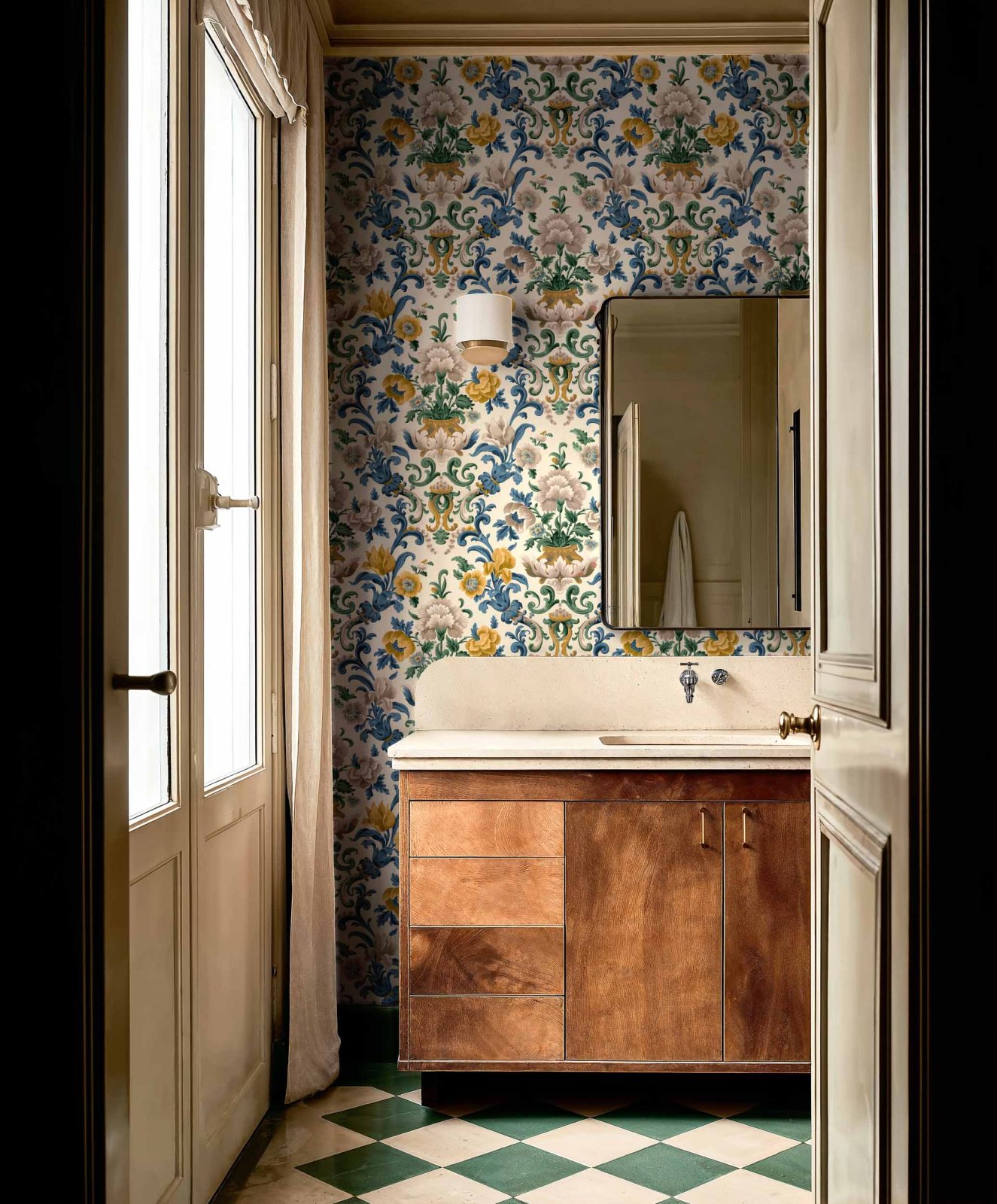 Aranjuez Damask, Sapphire, Coordonne, 5mp / rola 2