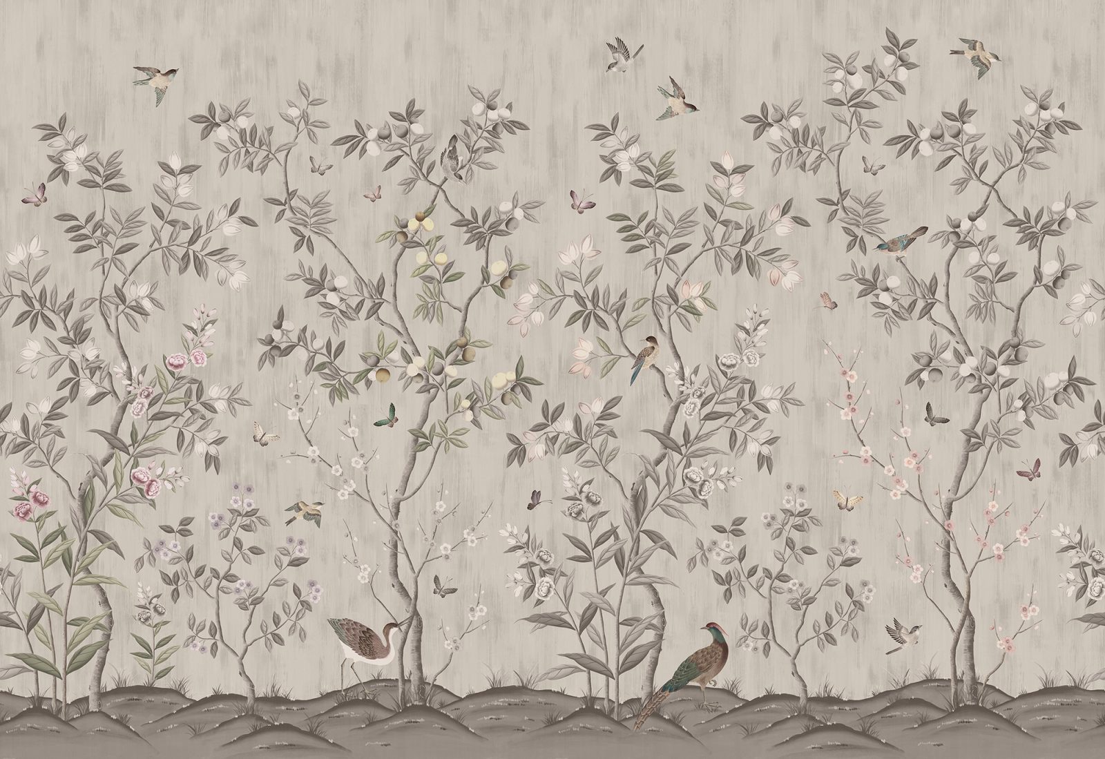 Chinoiserie Chic, Powder Beige, Rebel Walls