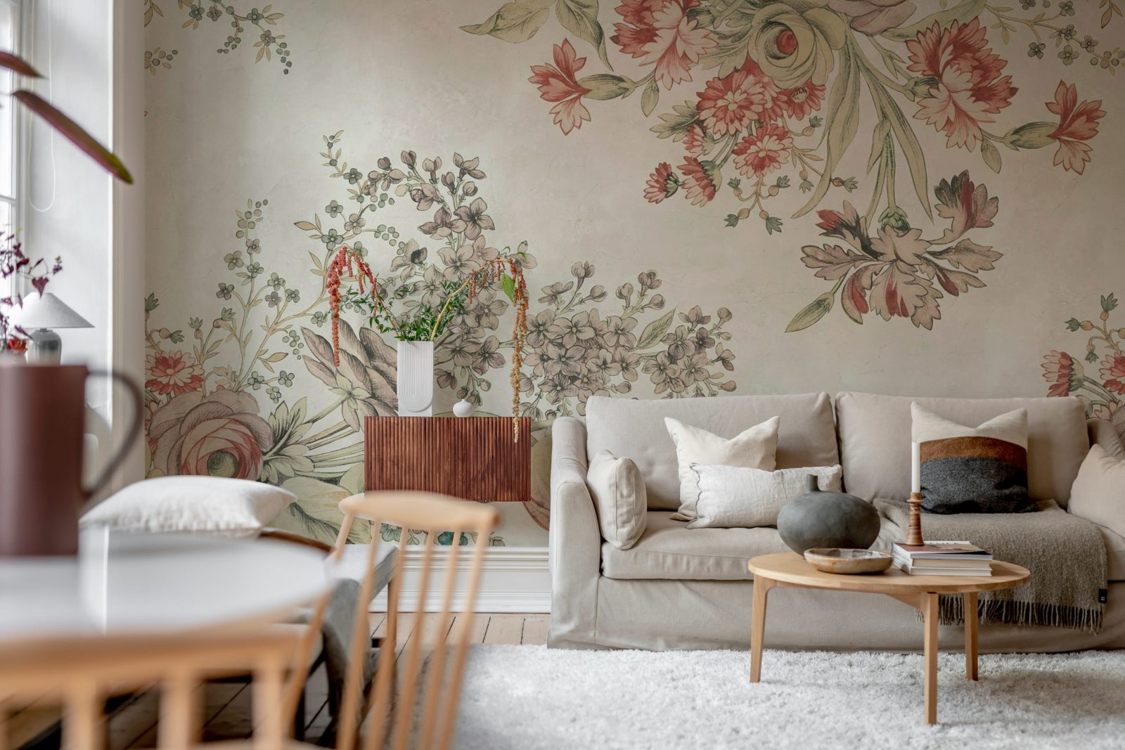 Bold Floral, Pink, Rebel Walls 2