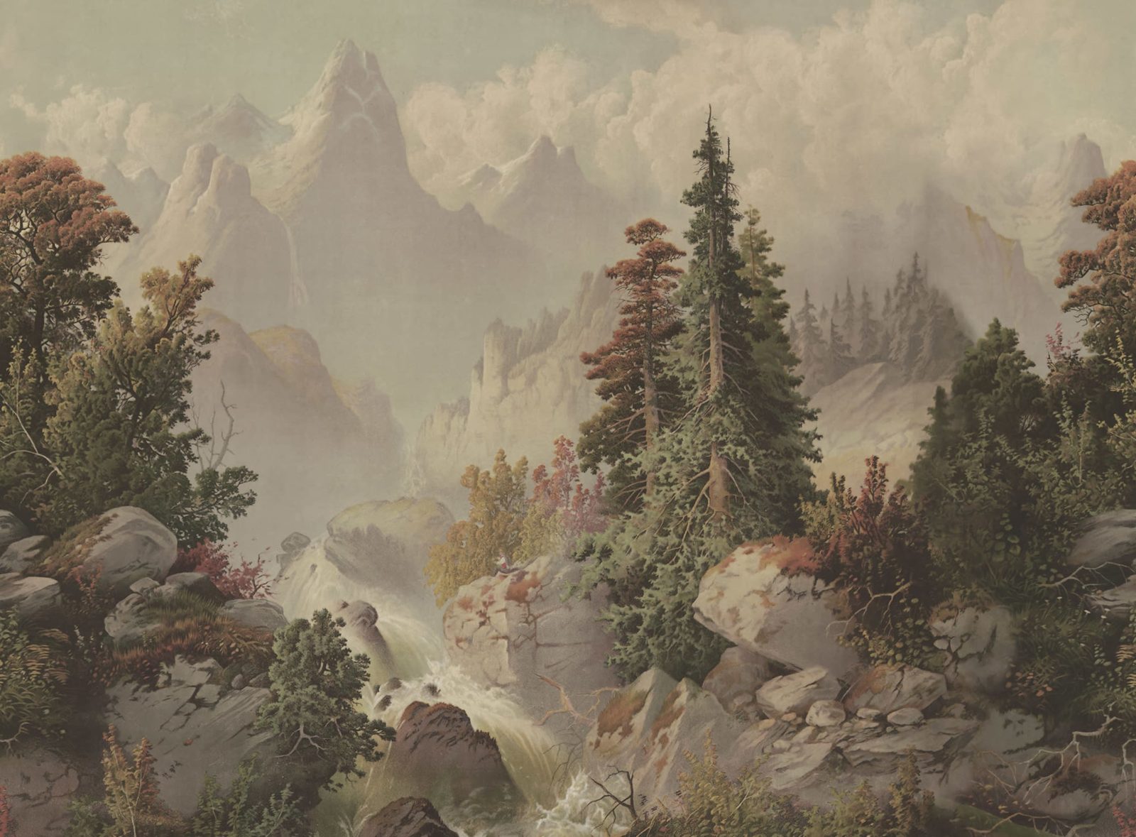 Mountain Horizon, Vintage, Rebel Walls