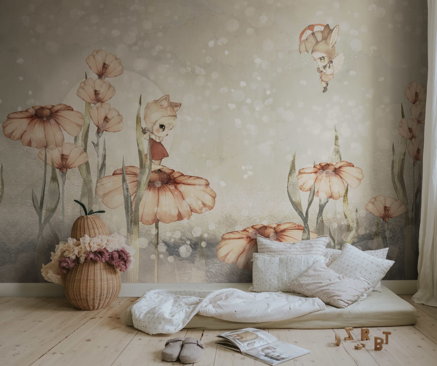 Bloomy Fields of Marion, Gray Green, Rebel Walls 2