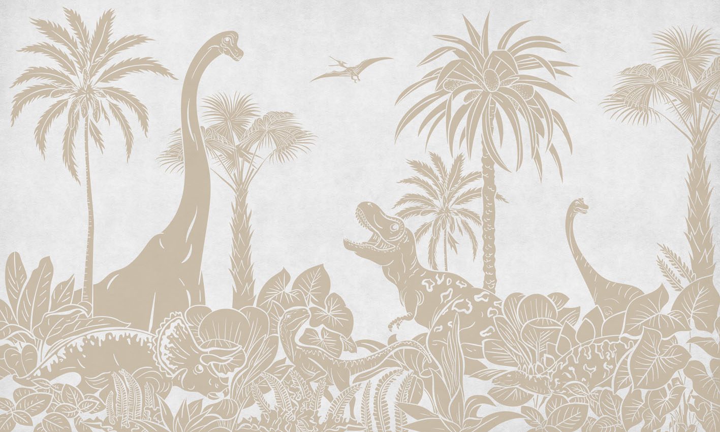 Monochrome Dino - White Vintage, Kikki Belle