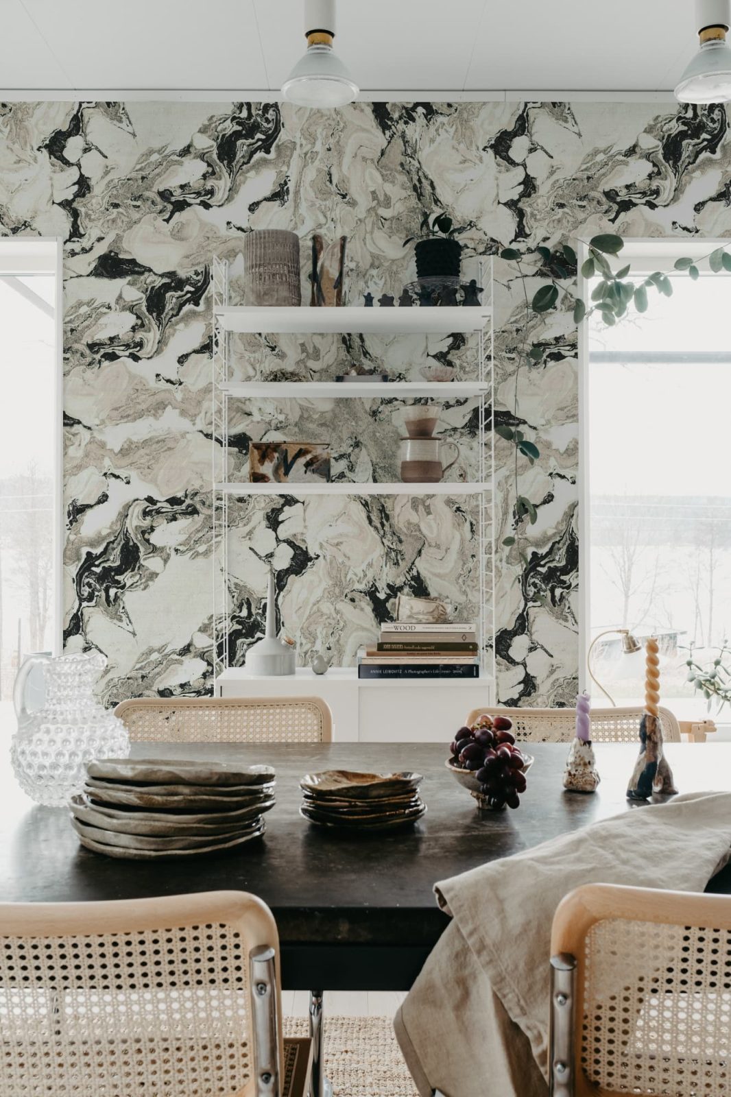 Stone Marble, Black, Rebel Walls 3