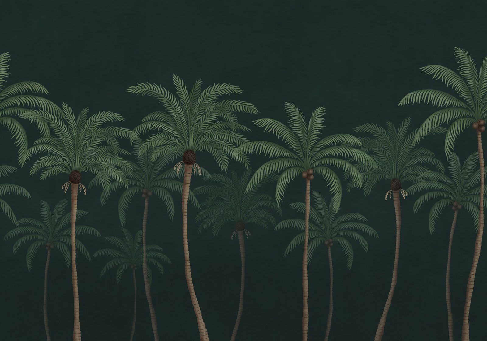 Palm Parade, Black, Rebel Walls