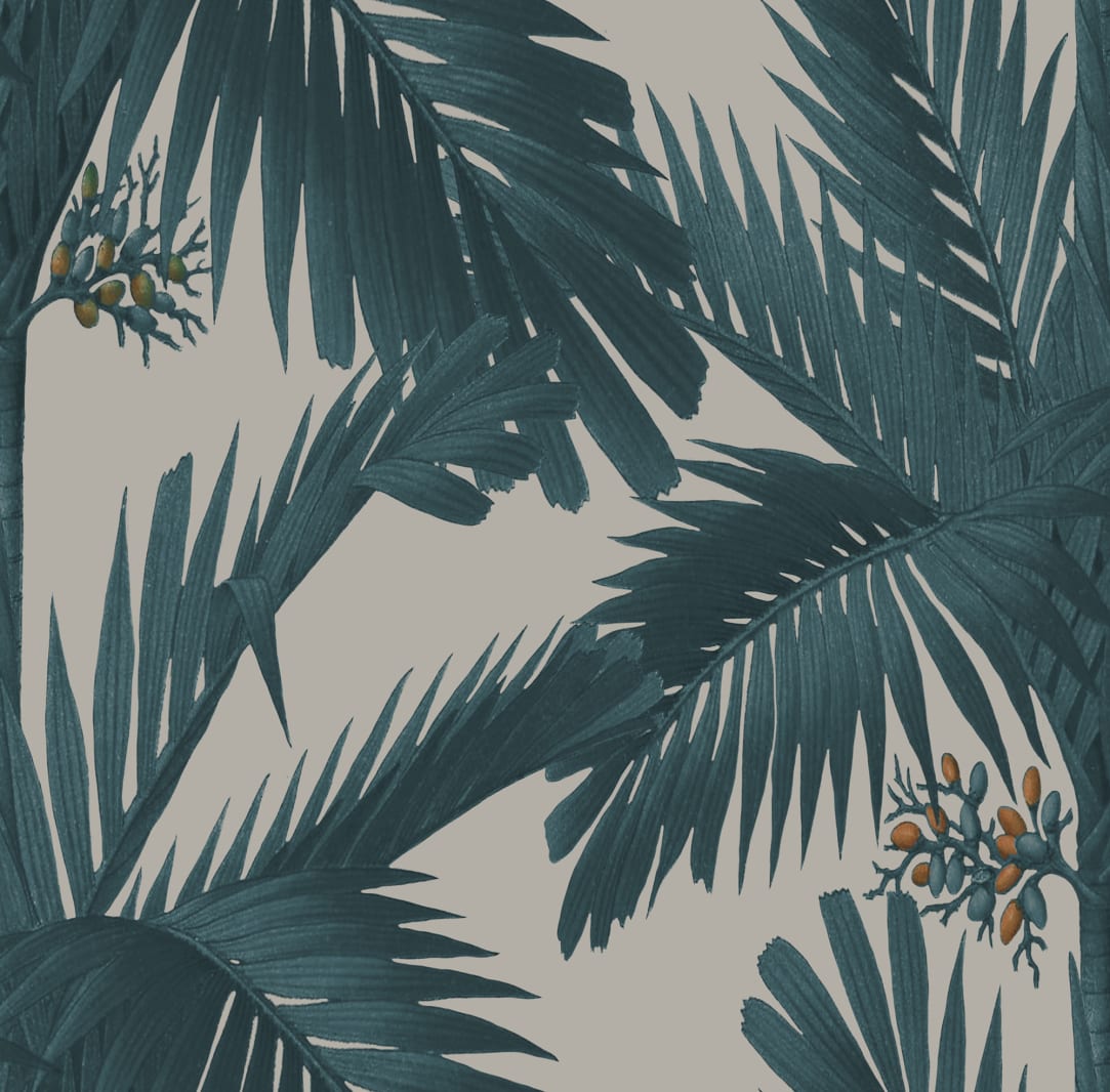 Palm Spring, Teal, Rebel Walls, 5 mp / rola