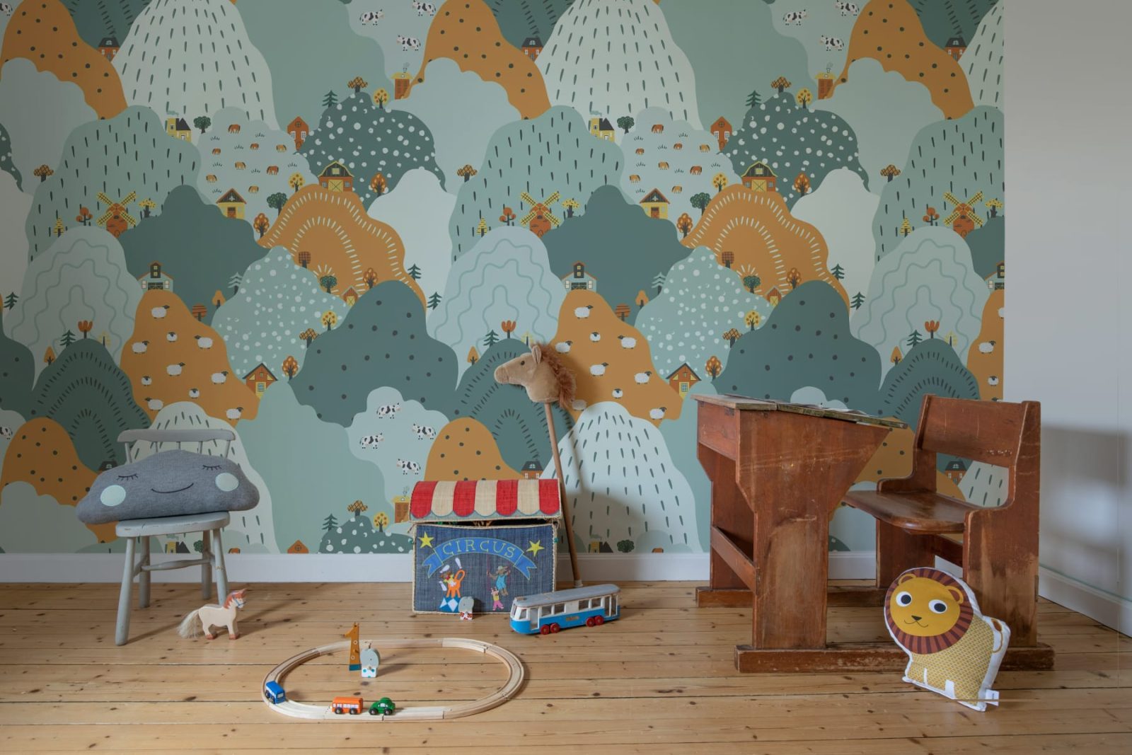 Happy Hillside, Multi, Rebel Walls 2