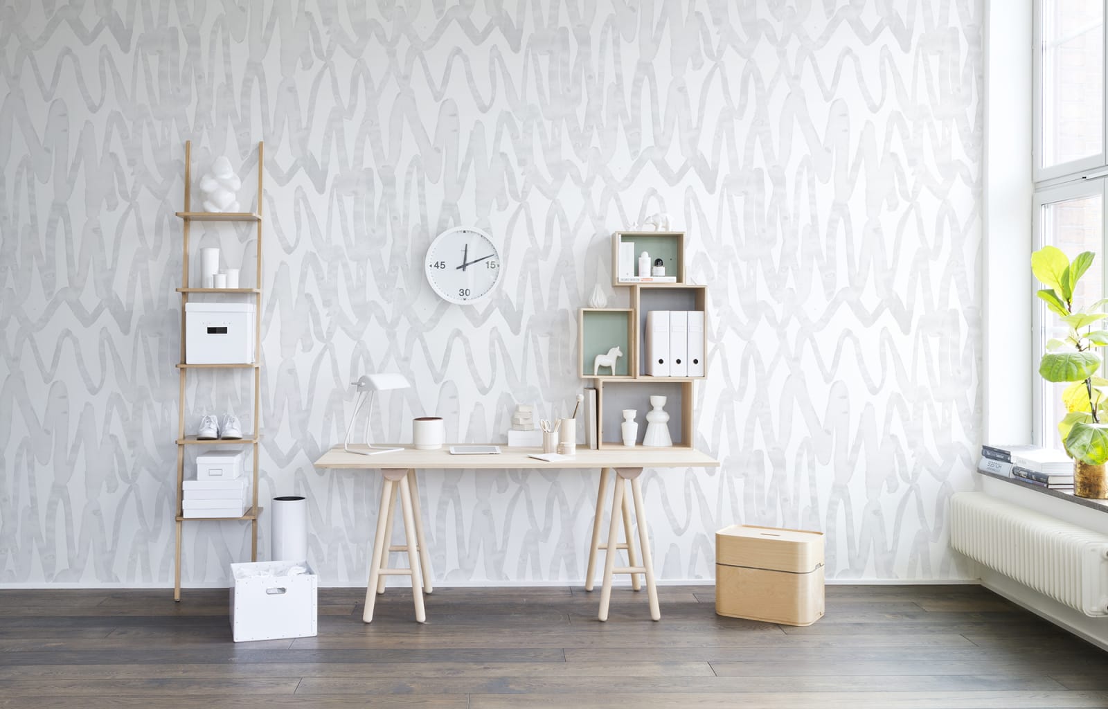 Pulse of Passion, White, repetitiv, Rebel Walls 3
