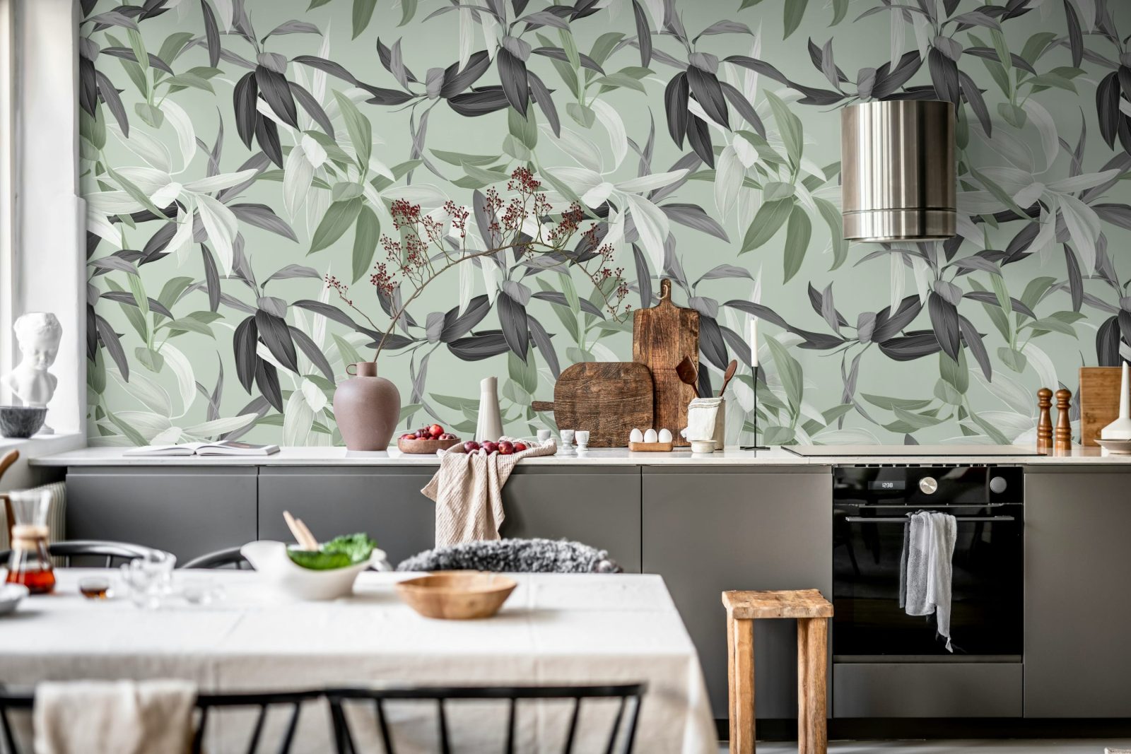 Lily Garden, Green, Rebel Walls 2