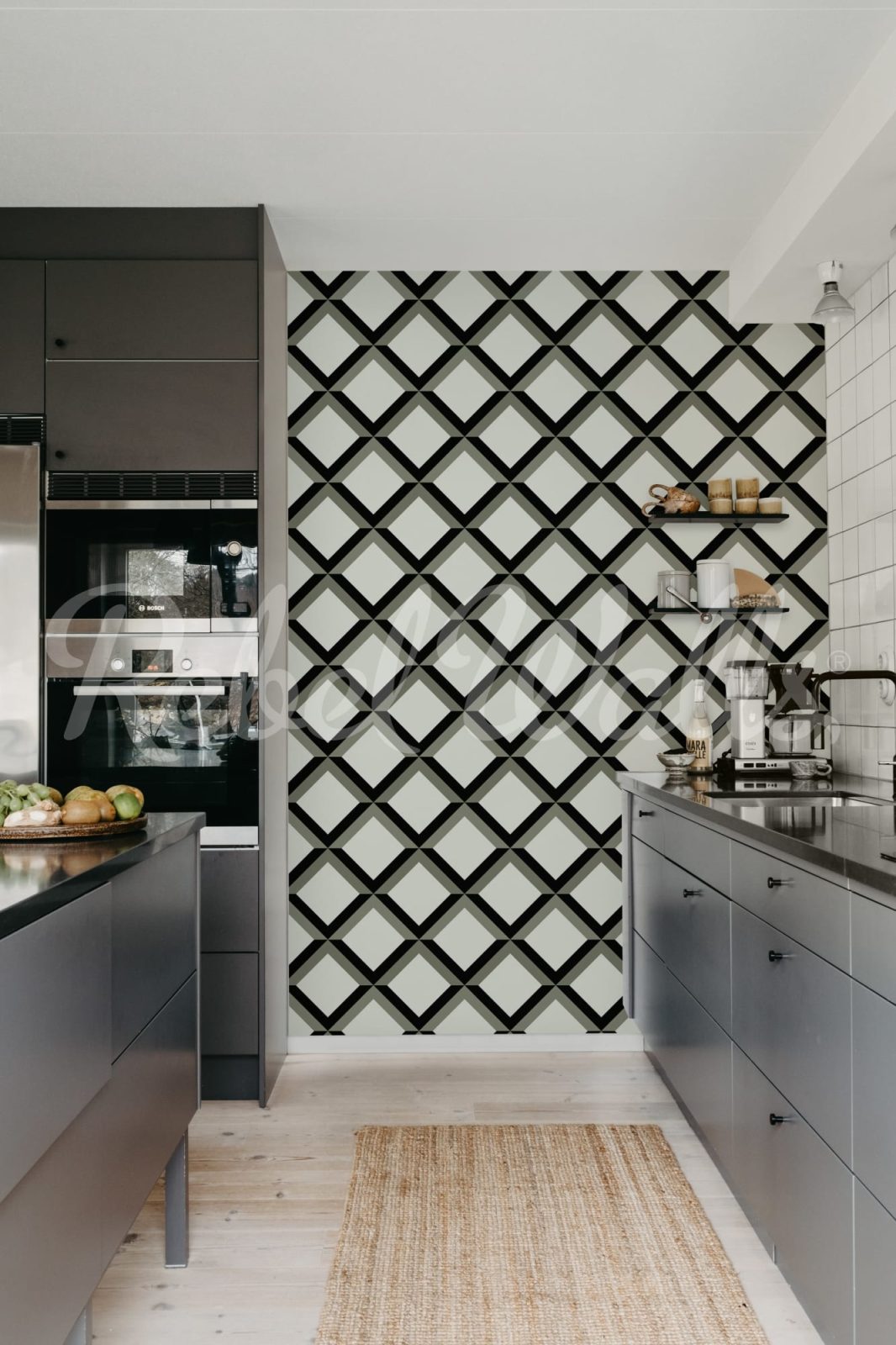 Lattice, Gray, Rebel Walls 3