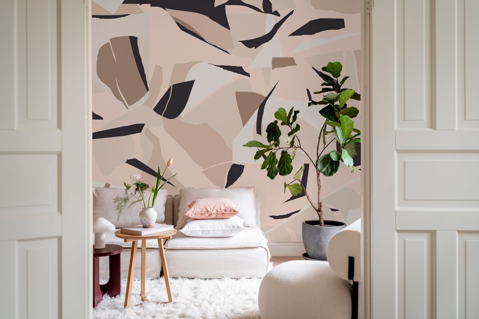 Artsy Forms, Pink, Rebel Walls 3