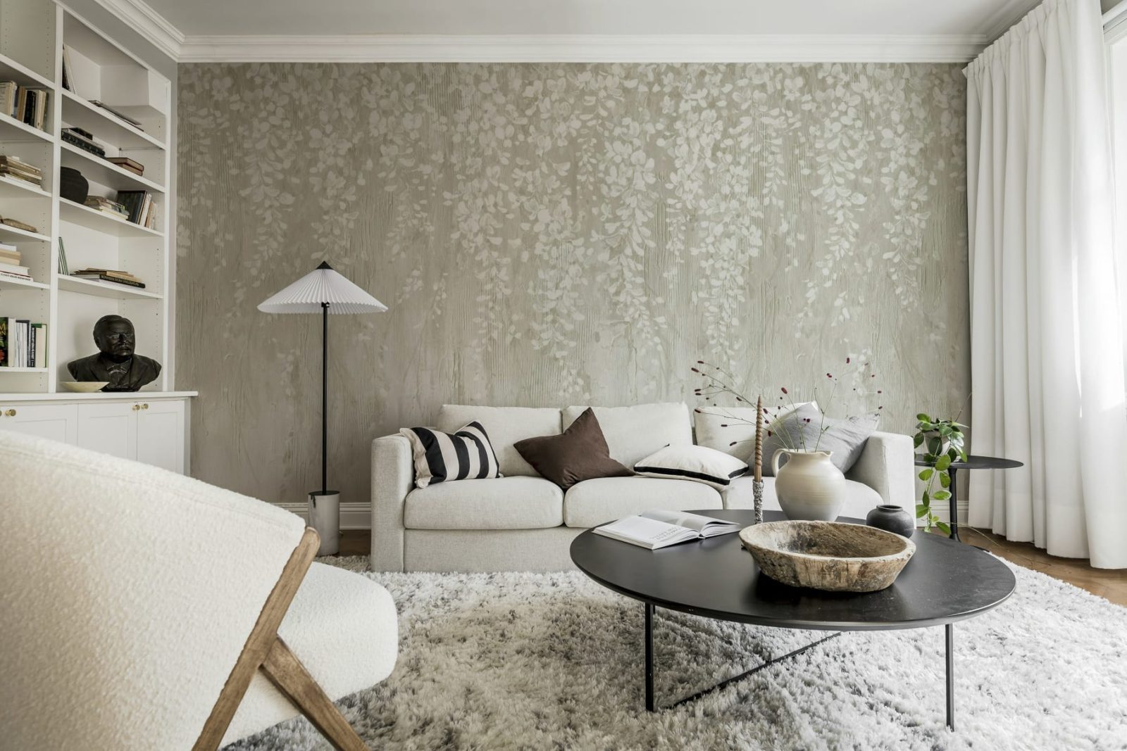 Draped Blossoms, Beige, Rebel Walls 2