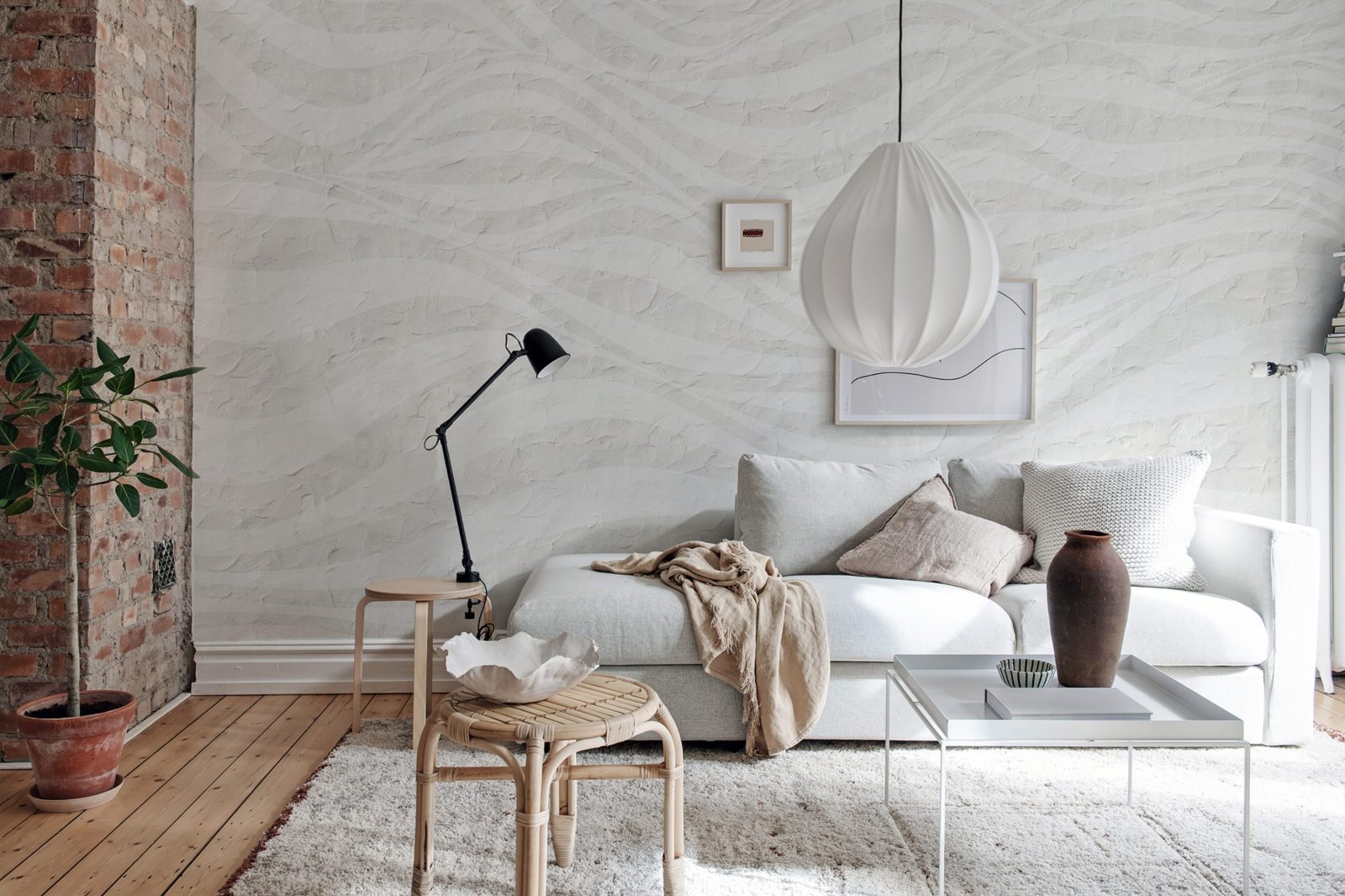 Graphic Hills, Soft Gray, Rebel Walls 2