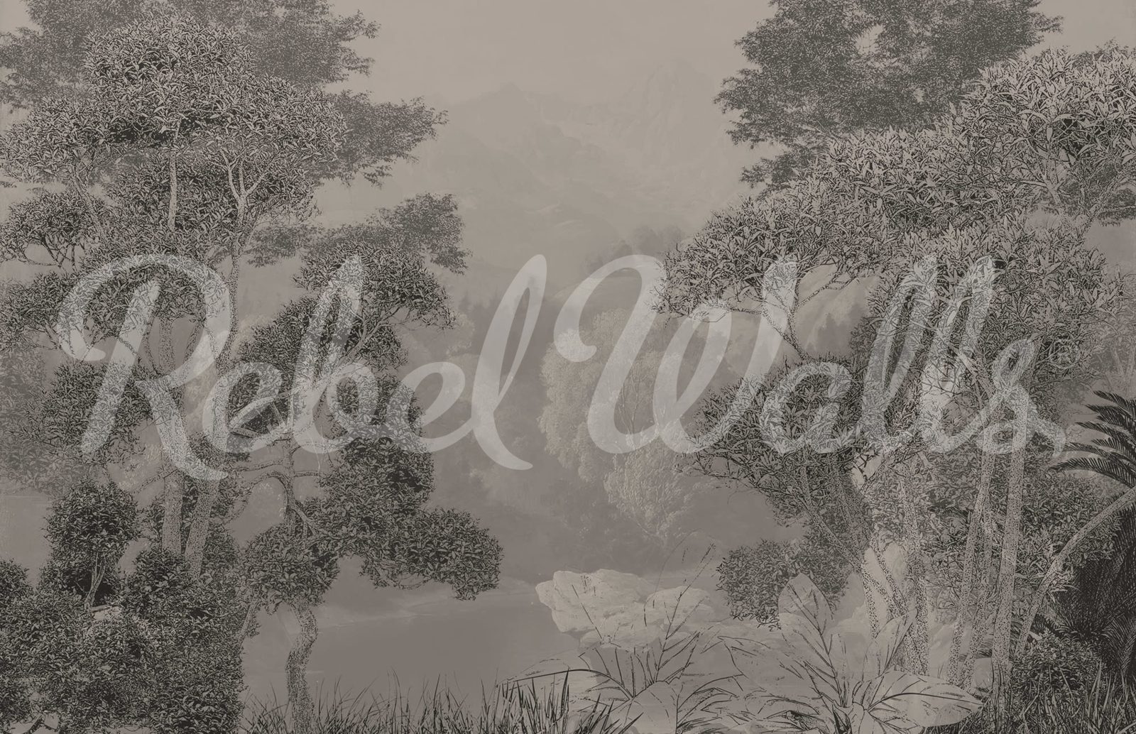 Misty Park, Vintage, Rebel Walls